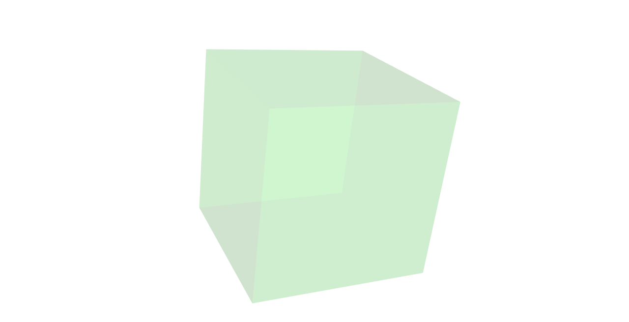 image of cube using 3D plot in R