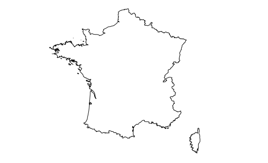 Map France Using Base R Example: Workflow in R | Remote Sensing